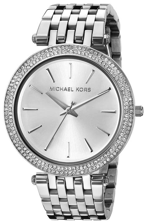 michael kors damenuhr mk3190|Michael Kors silver tone watch.